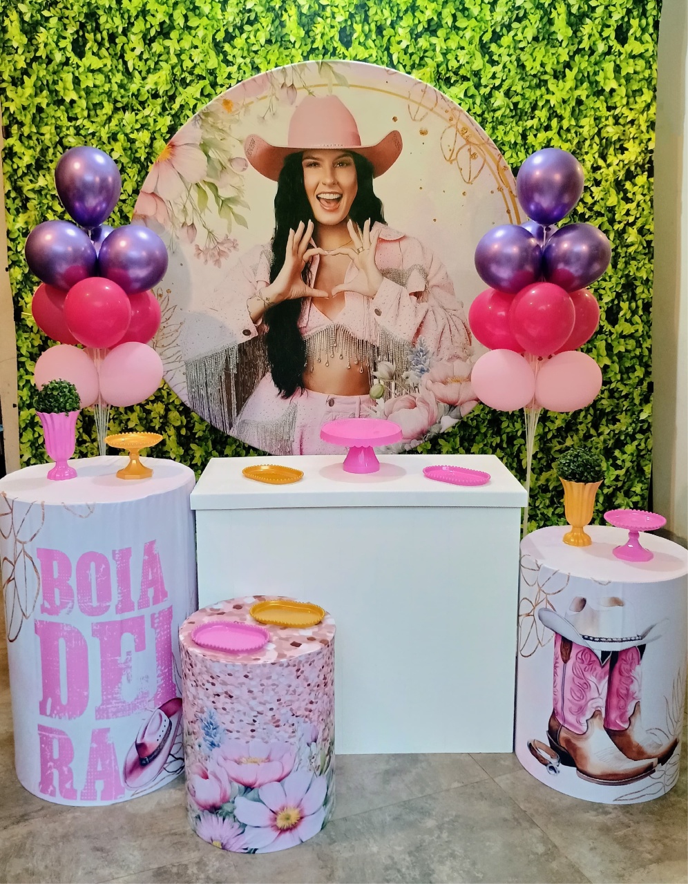 Ana Castela 01 - Kit Prata  - Pegue e Brilha Decorações 