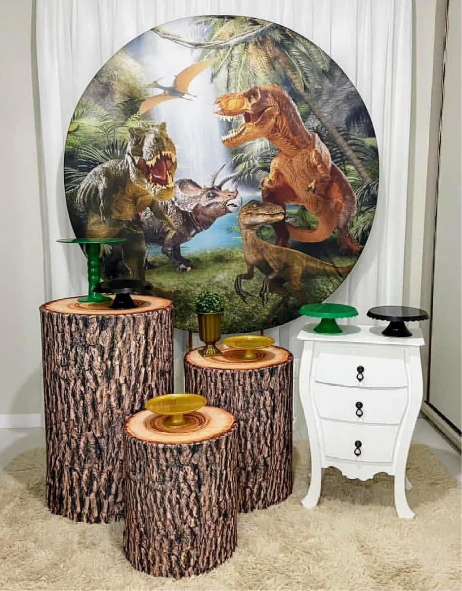 Dinossauro - Kit Bronze    - Pegue e Brilha Decorações 