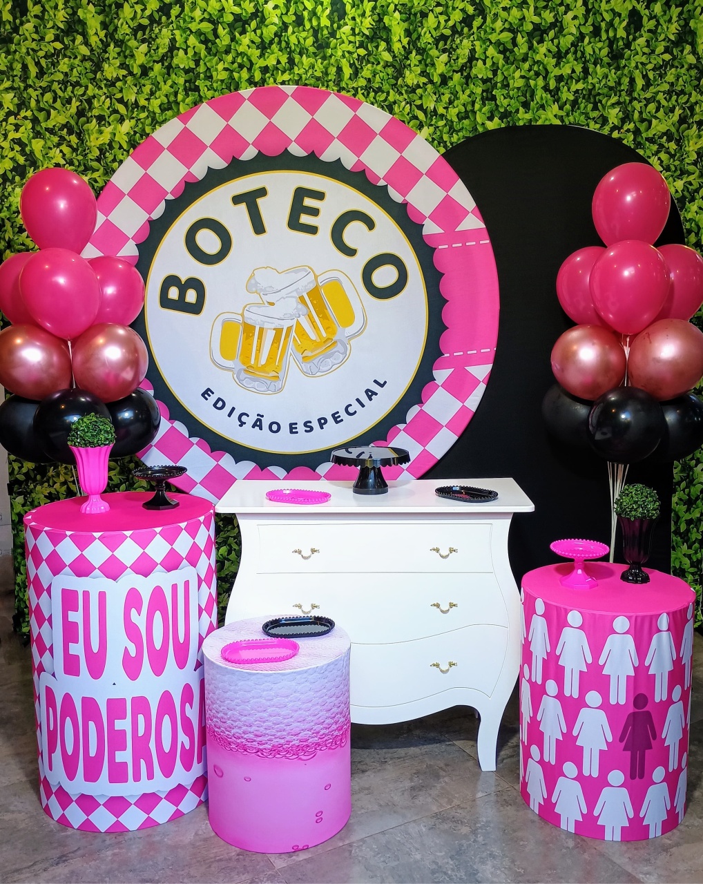 Boteco Feminino - Kit Ouro    - Pegue e Brilha Decorações 