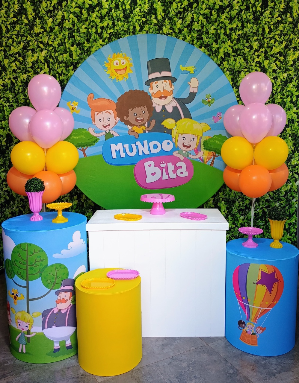 Mundo Bita Menina - Kit Prata  - Pegue e Brilha Decorações 