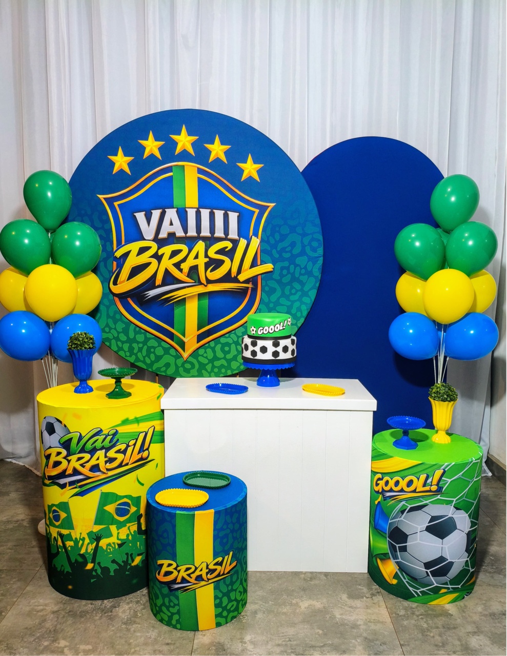 Copa Do Mundo ( Vai Brasil) - Kit Ouro - Pegue e Brilha Decorações 