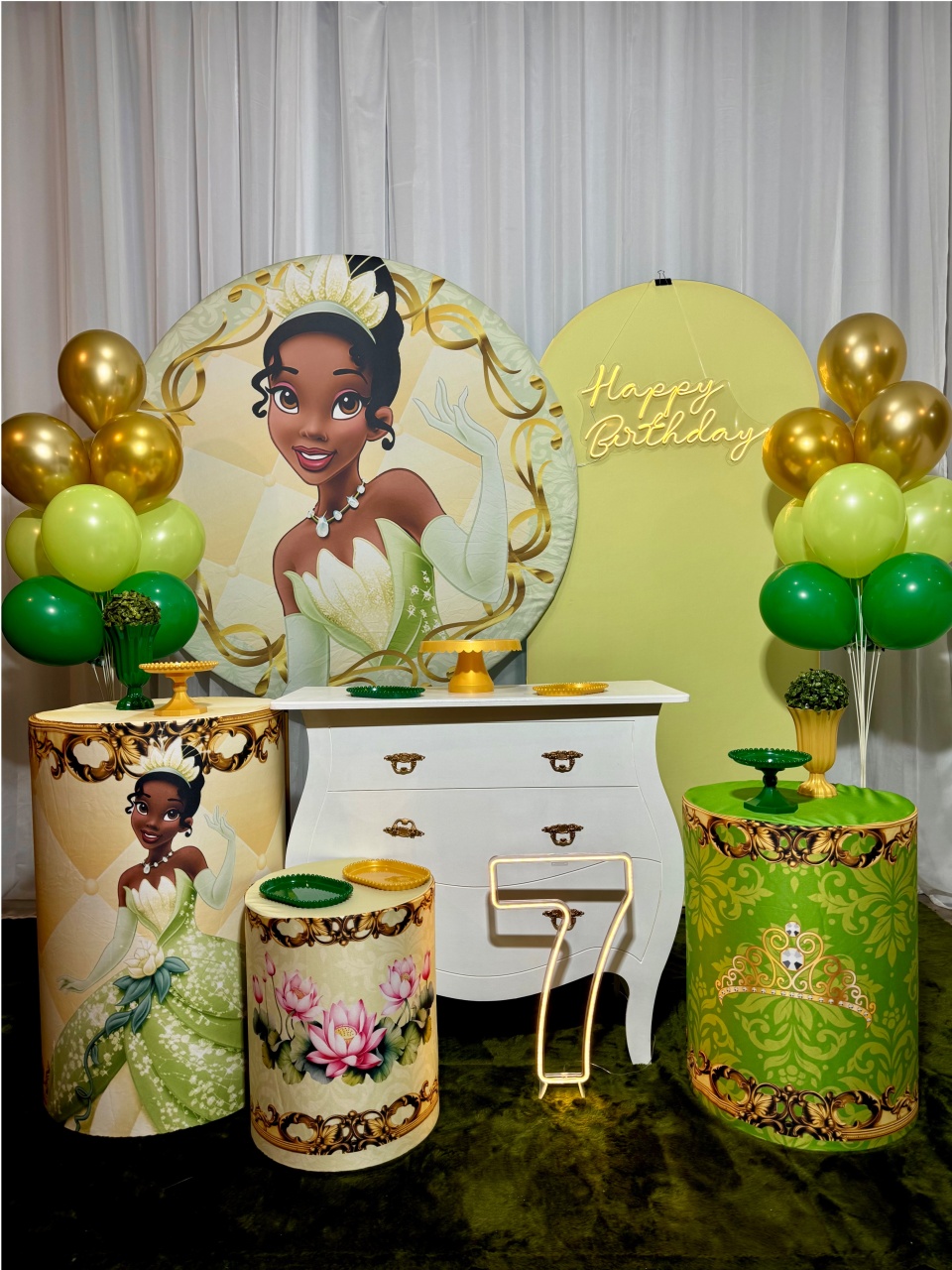 Princesa Tiana - Kit Vitrine - Pegue e Brilha Decorações 