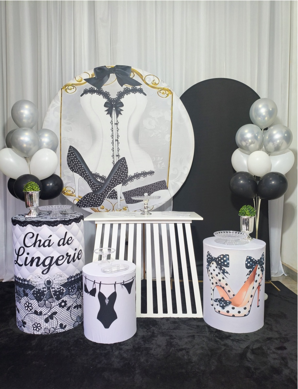 Chá de Lingerie - Kit Ouro - Pegue e Brilha Decorações 