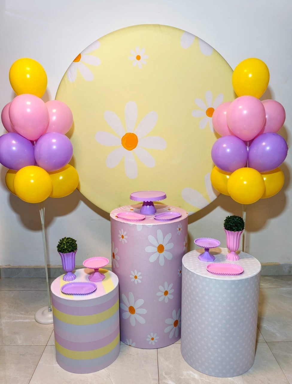 Margaridas - Kit Bronze         - Pegue e Brilha Decorações 