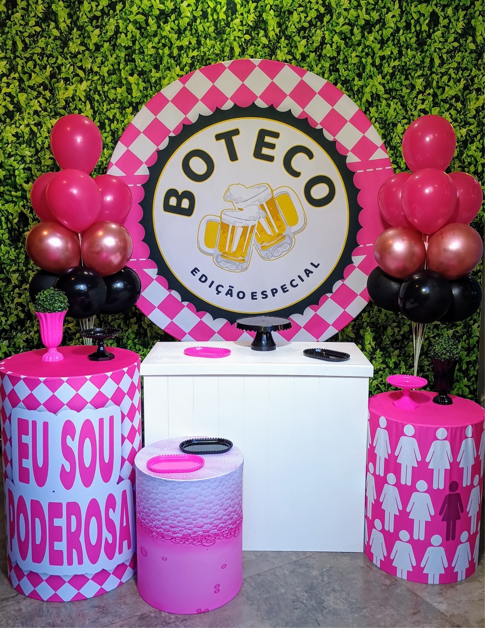 Boteco Feminino - Kit Prata  - Pegue e Brilha Decorações 