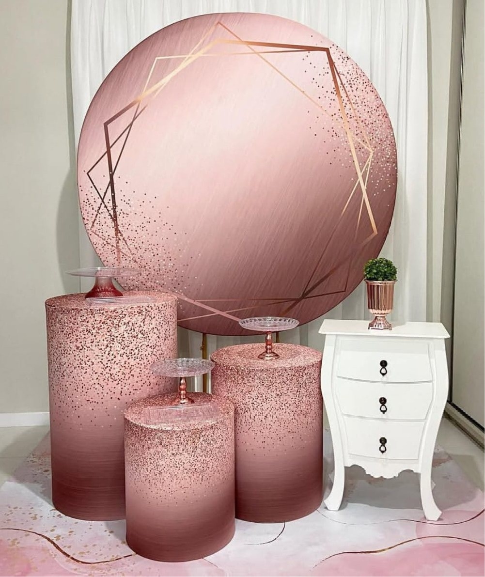 Rosé Feminino - Kit Bronze  - Pegue e Brilha Decorações 
