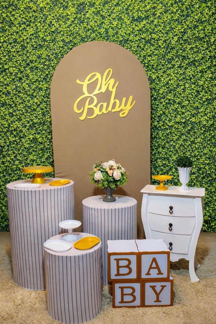 Chá Revelação Neutro - Personalizado - Pegue e Brilha Decorações 