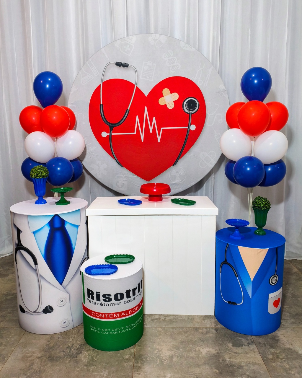 Profissionais da Saúde E Medicina - Kit Prata - Pegue e Brilha Decorações 