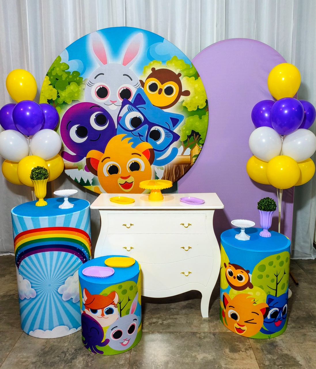 Bolofofo Menina - Kit Ouro  - Pegue e Brilha Decorações 