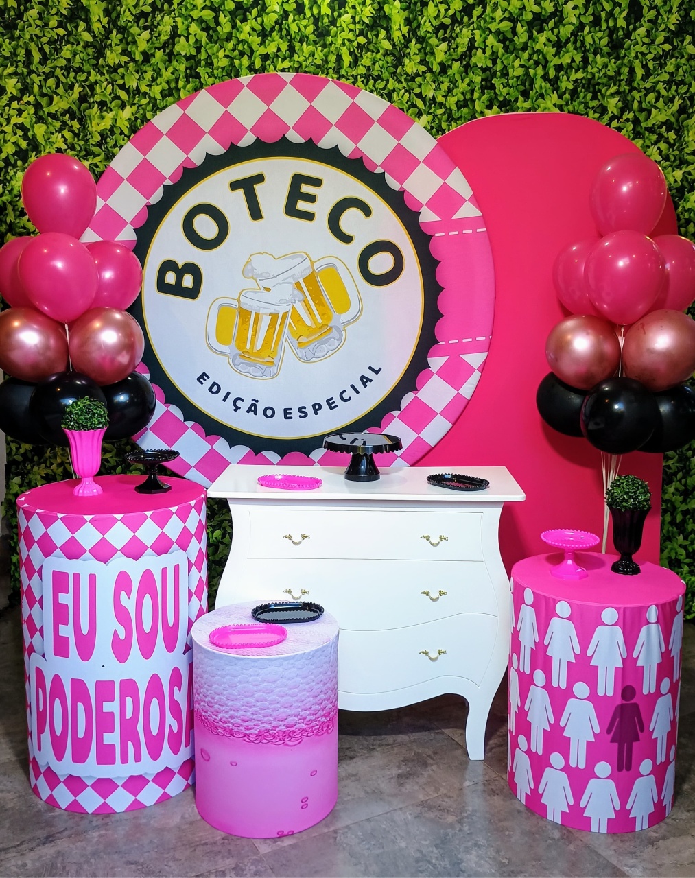 Boteco Feminino - Kit Ouro    - Pegue e Brilha Decorações 