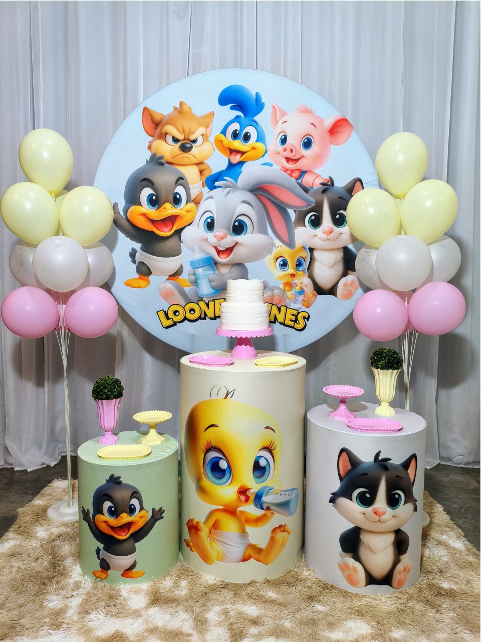 Looney Tunes Baby Meninas - Kit Bronze - Pegue e Brilha Decorações 