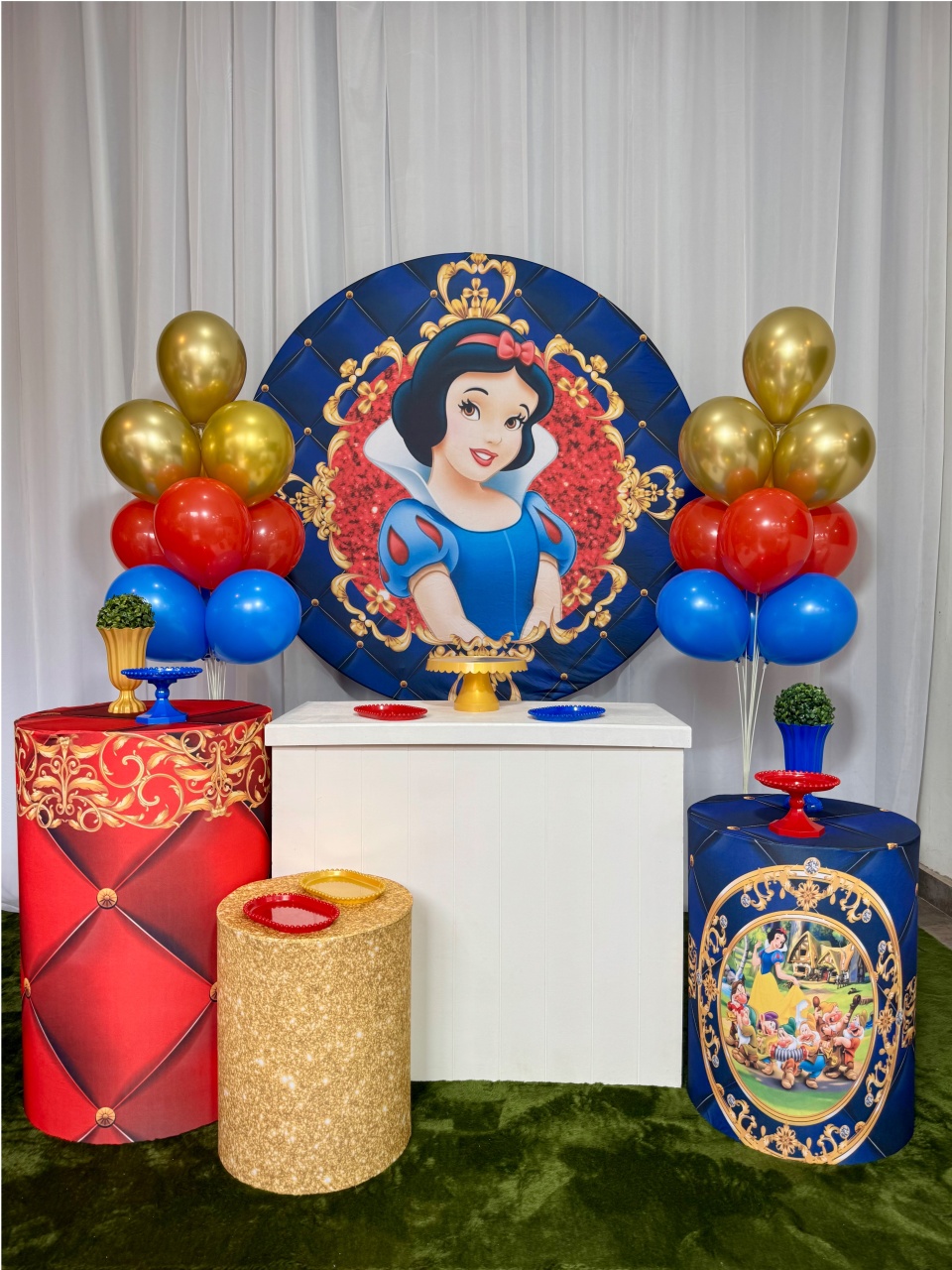 Branca de Neve Clássica - Kit Prata - Pegue e Brilha Decorações 