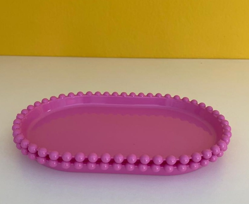 Bandeja Mini Perola Rosa Pink  - Mabe Pegue e Monte Festas