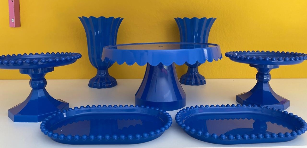 Kit Boleira Mini Perola Azul Royal - Mabe Pegue e Monte Festas