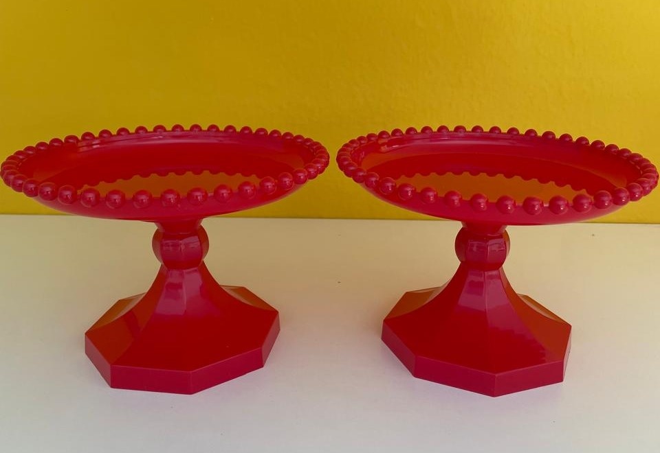 Boleira Mini Perola Pequena Vermelha - Mabe Pegue e Monte Festas