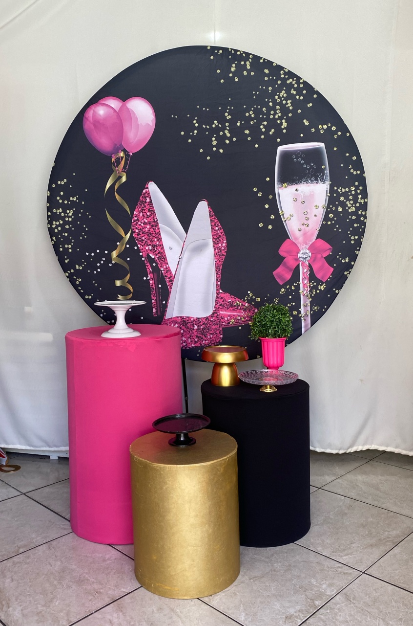 Sapato (Rosa Pink Com Preto) - José e maria festas