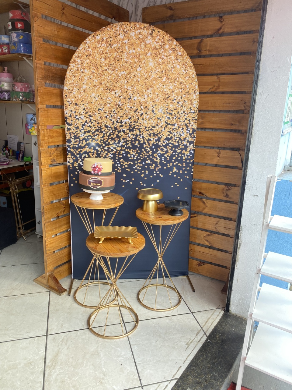Kit Luxo Dourado Com Preto - José e maria festas