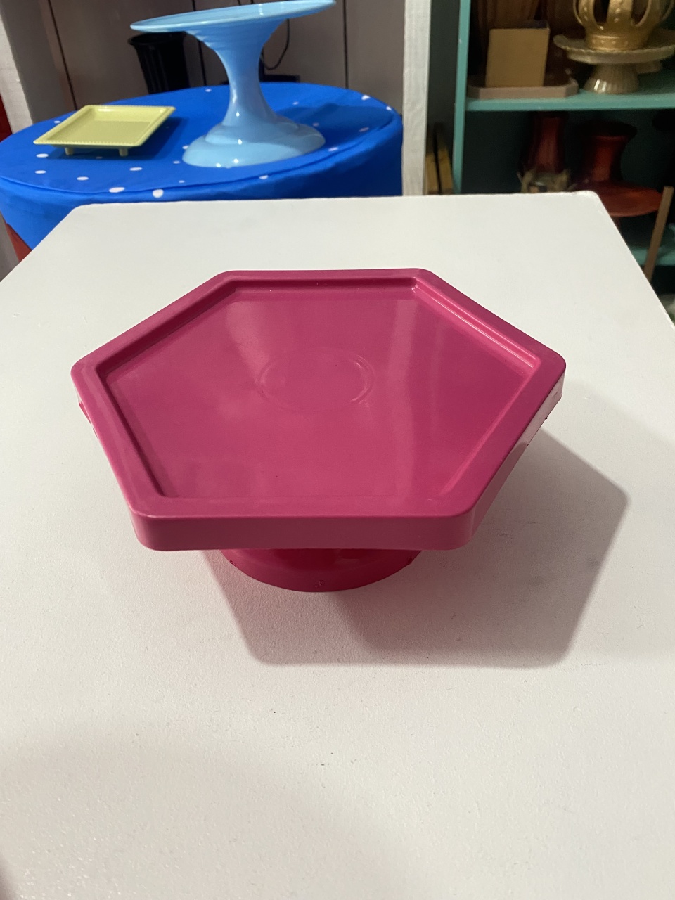 Bandeja Rosa Pink Alta(Acrílico) - José e maria festas