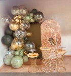 Alugue Tema de Festa Decoração Verde Com Dourado  - imagem 1