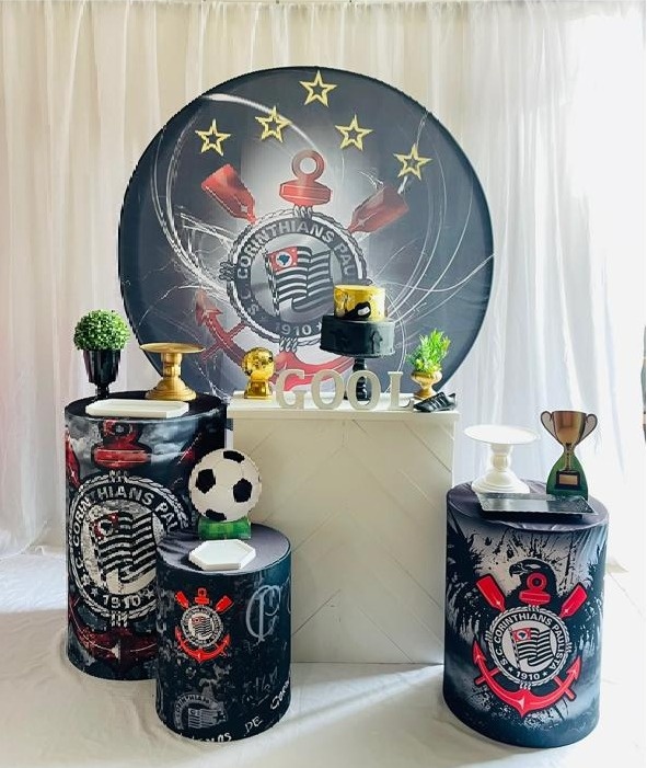 Alugue Tema Para Festa Decoracao Corinthias Tradicional ( Modelo 2) - Abra Cadabra Pegue e Monte
