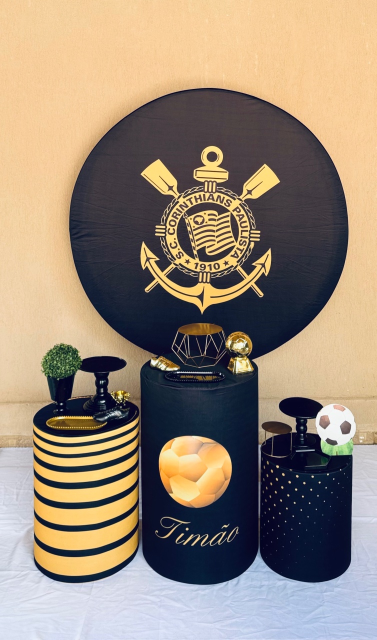 Alugue Tema Festa Decoração Corinthias (Modelo 1) - Abra Cadabra Pegue e Monte