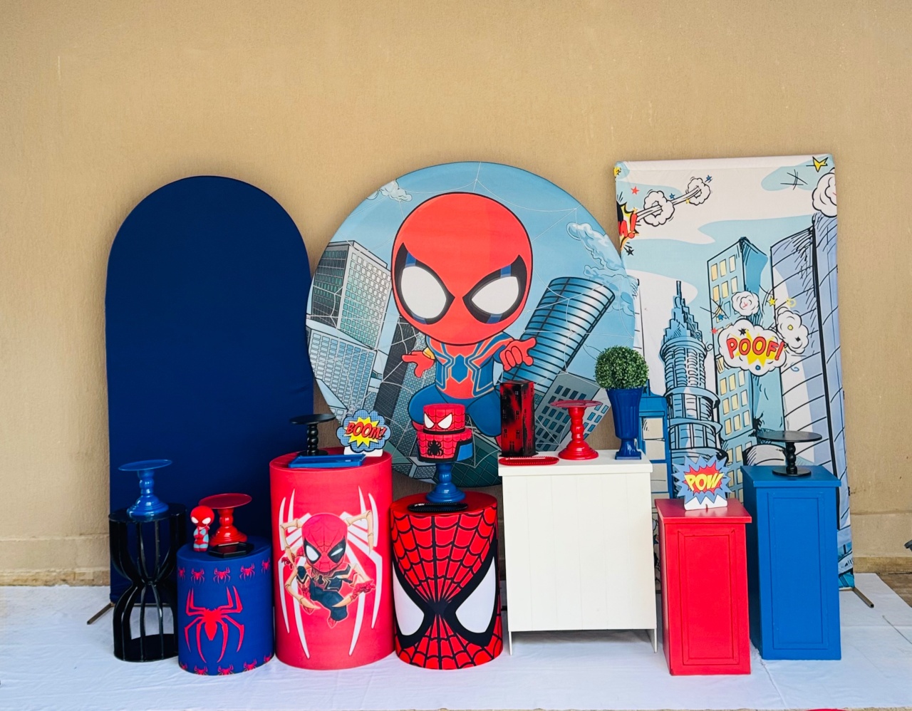 Alugue Tema Para Festa Homem-Aranha Baby(Modelo3) - Abra Cadabra Pegue e Monte
