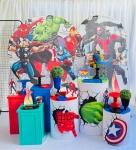 Alugue Tema de Festa Decoração Heróis (Modelo 3) - imagem 2