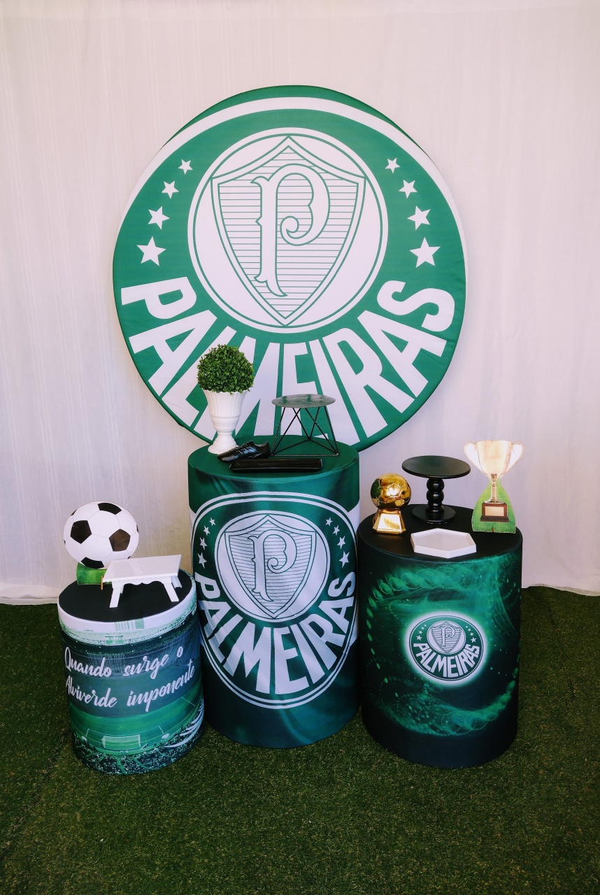 Alugue Tema Para Festa Futebol Palmeiras(Modelo 1) - Abra Cadabra Pegue e Monte