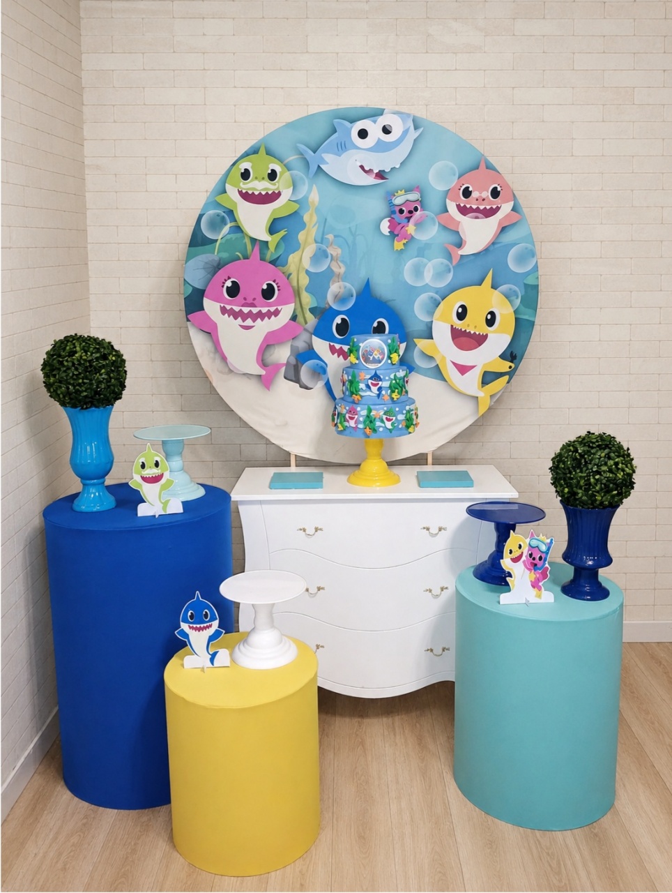 Alugue Decoração Baby Shark (Modelo 2) - HZM Decoração e Locação
