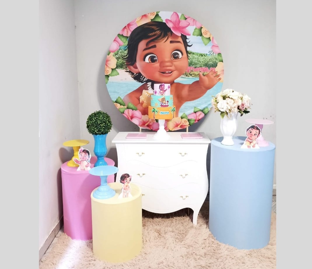 Alugue Decoração Moana Baby (Modelo 2) - HZM Decoração e Locação