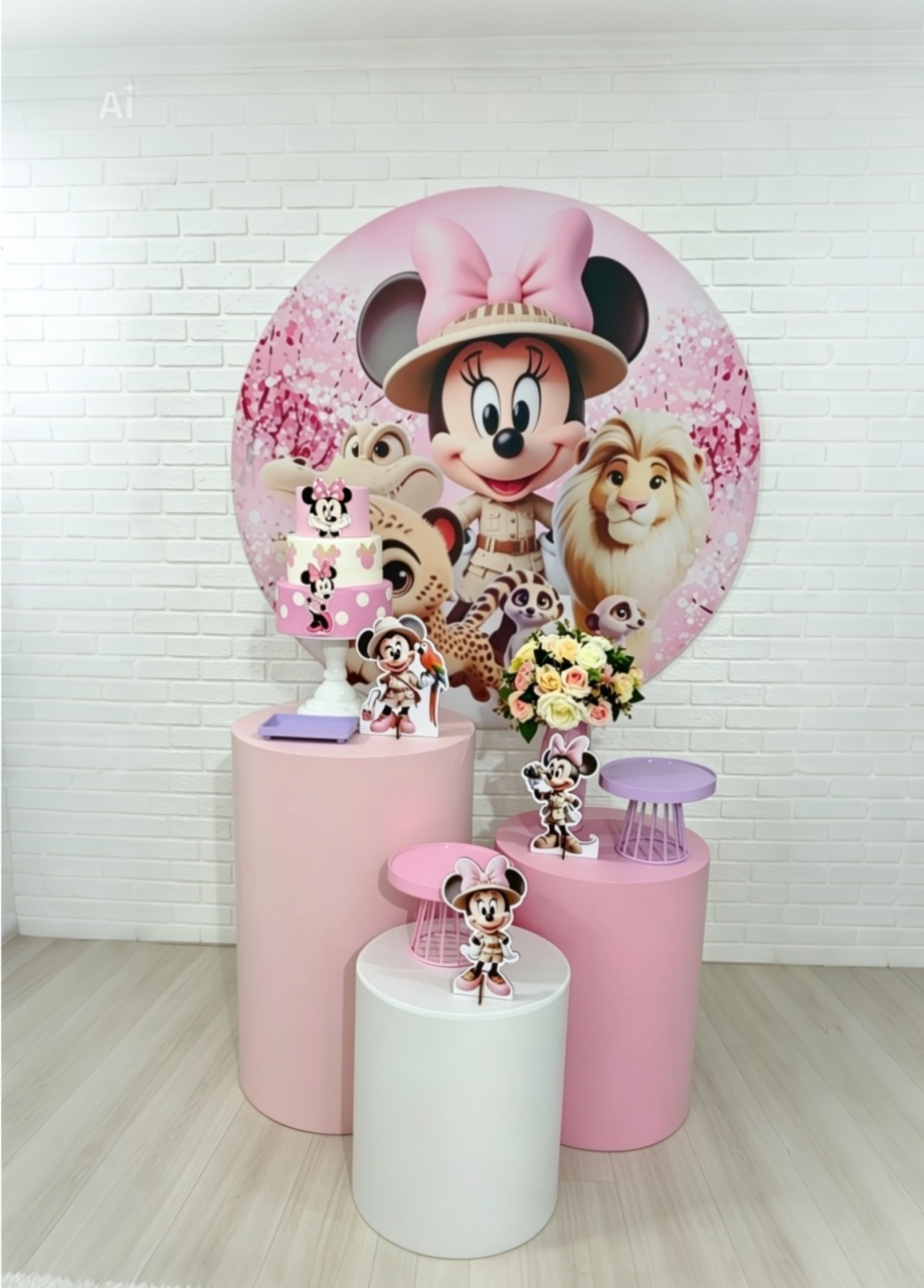 Alugue Decoração Safari Minnie (Modelo 1) - HZM Decoração e Locação