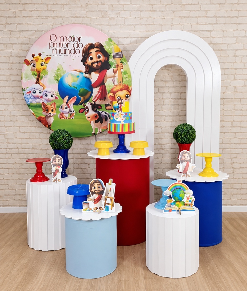 Alugue Decoração - Maior Pintor Do Mundo Azul ( Modelo 15) - HZM Decoração e Locação