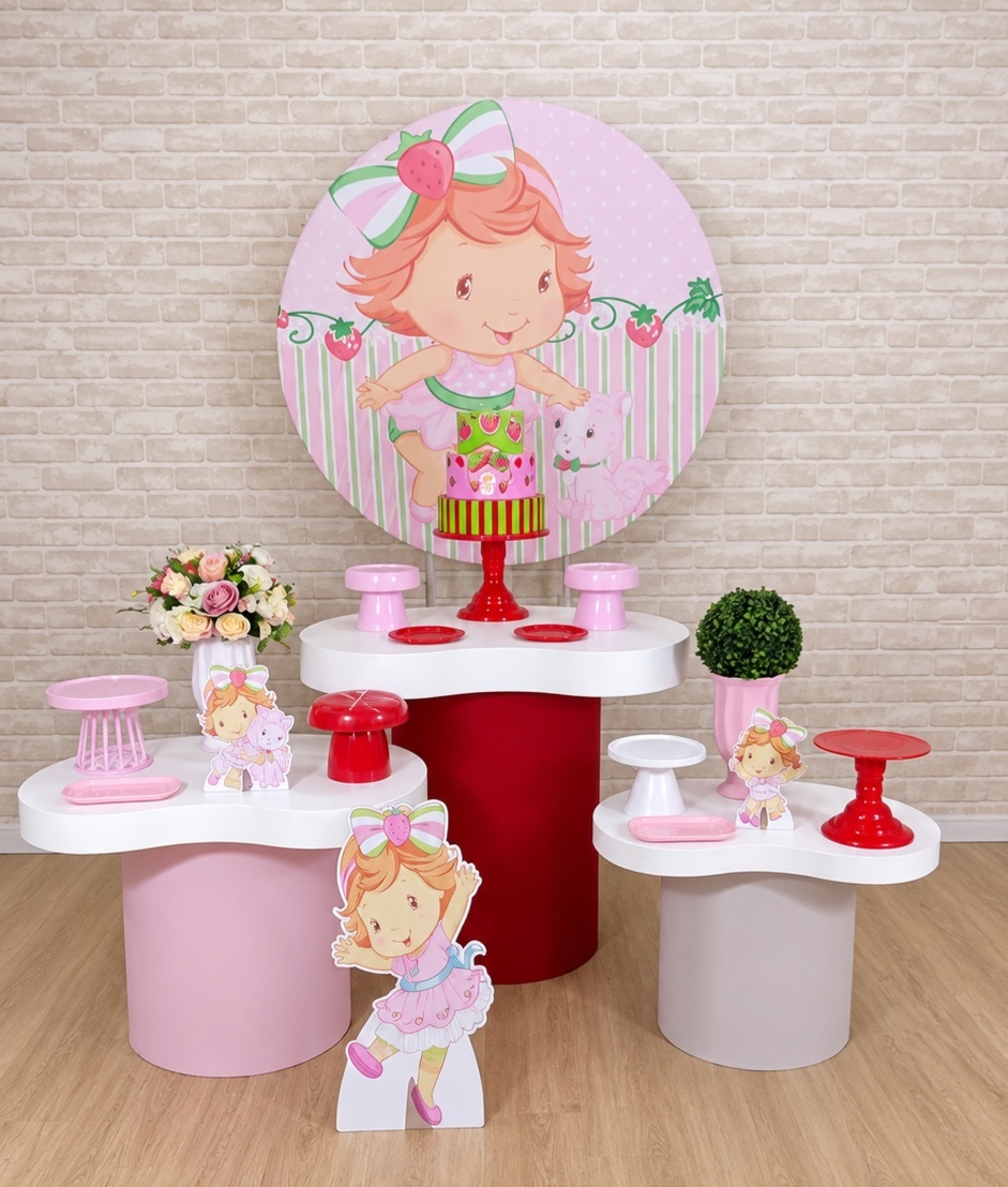 Alugue Decoração Moranguinho Baby ( Modelo 7) - HZM Decoração e Locação