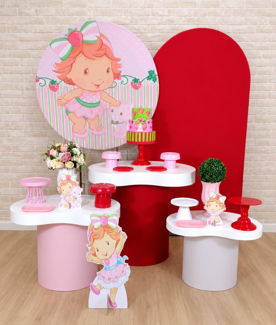 Alugue Decoração Moranguinho Baby ( Modelo 8) - HZM Decoração e Locação