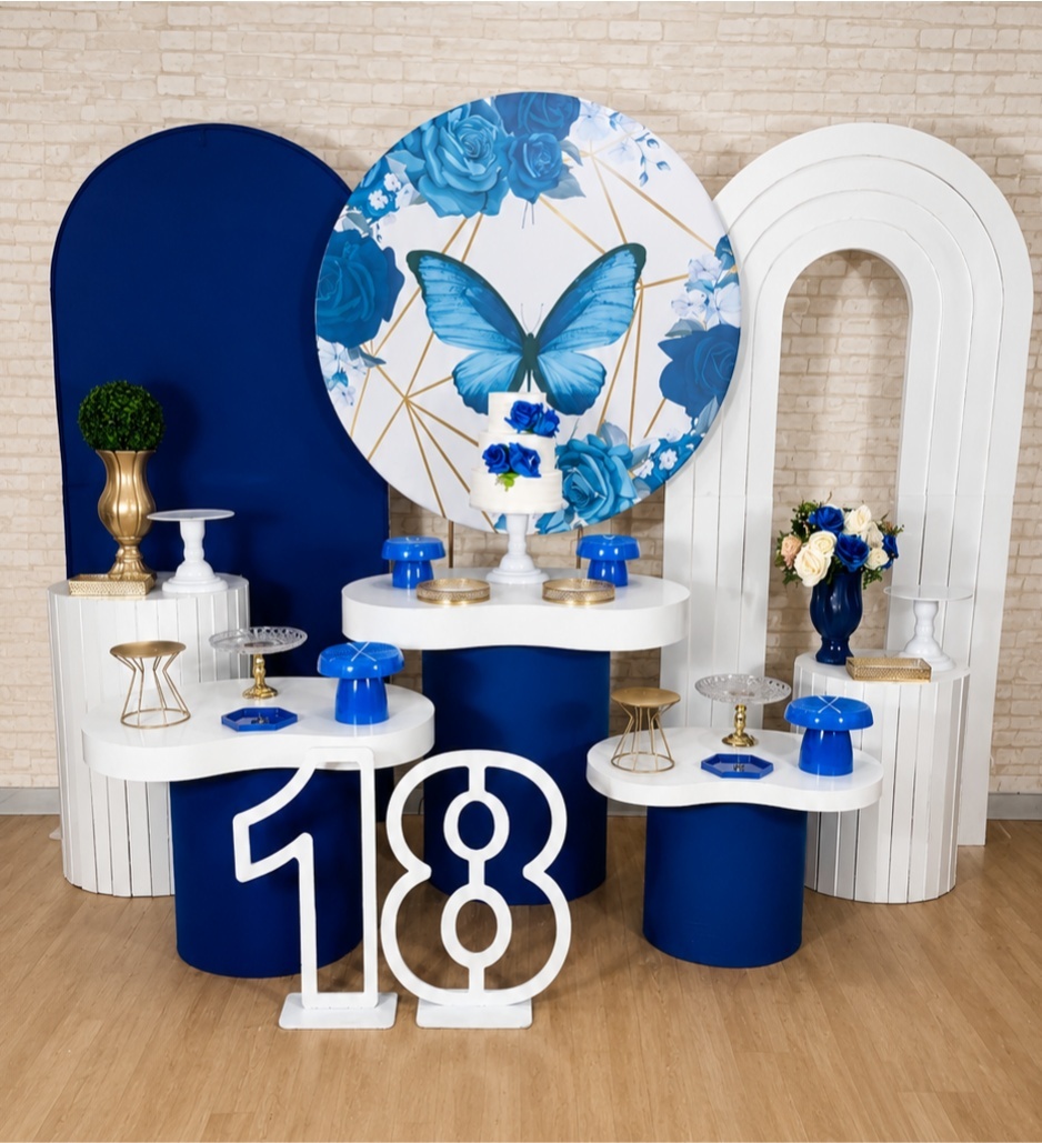 Alugue Decoração Borboleta Azul ( Modelo 12) - HZM Decoração e Locação