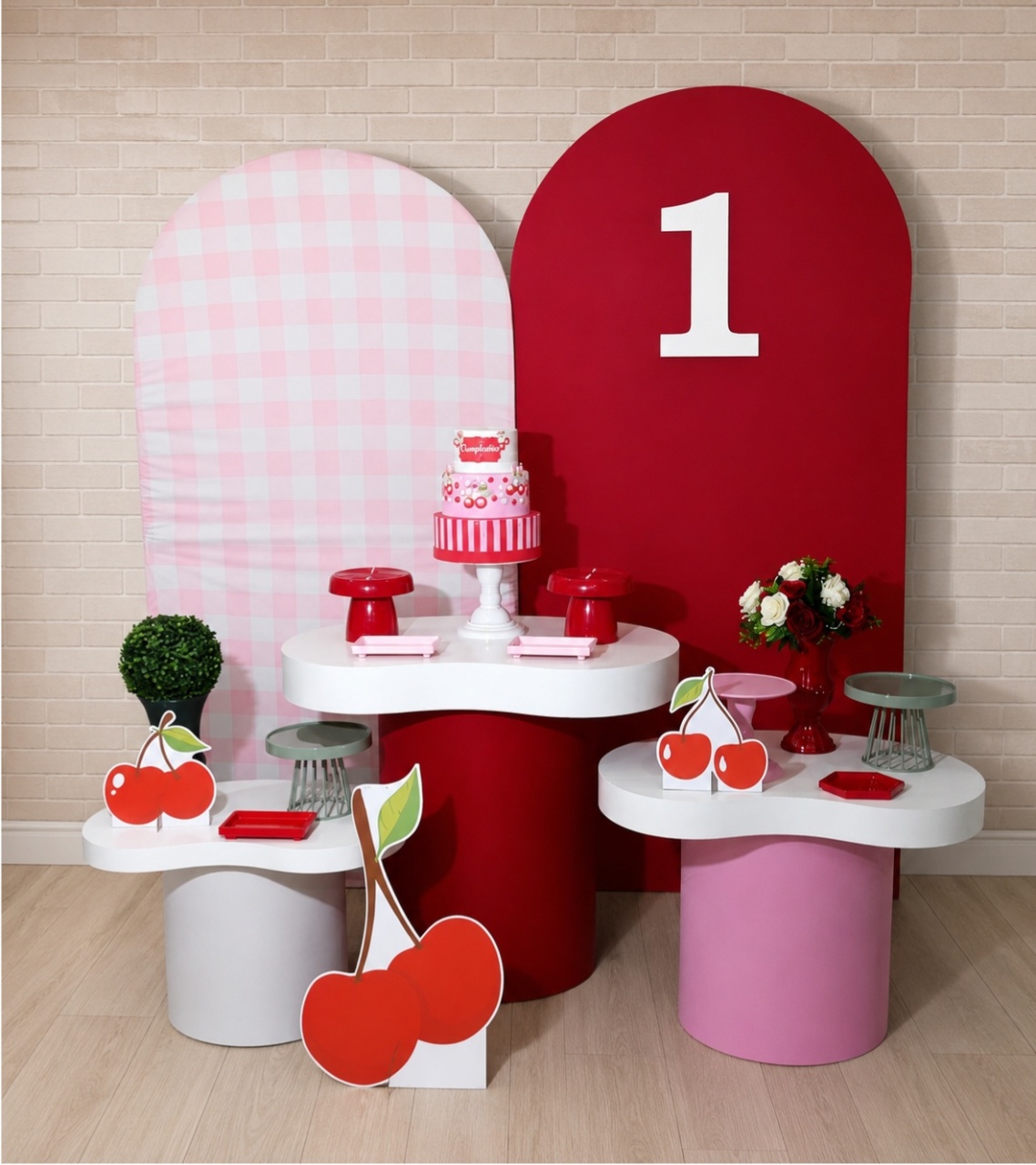 Alugue Decoração Cerejinha (Modelo 4) - HZM Decoração e Locação