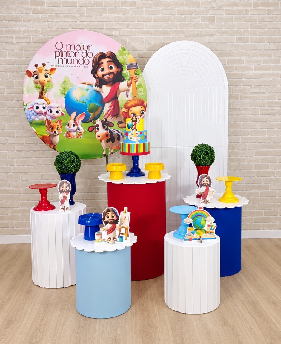 Alugue Decoração - Maior Pintor Do Mundo Azul ( Modelo 16) - HZM Decoração e Locação