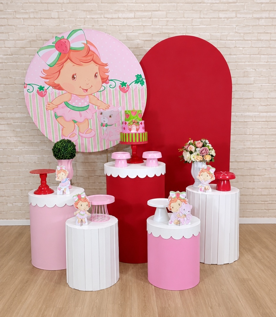Alugue Decoração Moranguinho Baby ( Modelo 13) - HZM Decoração e Locação