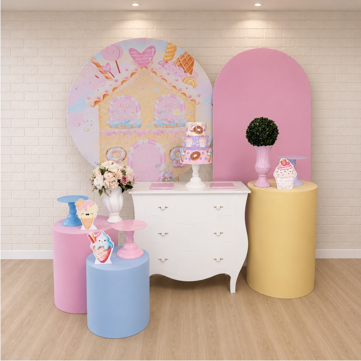 Alugue Decoração Doce (Modelo 3) - HZM Decoração e Locação