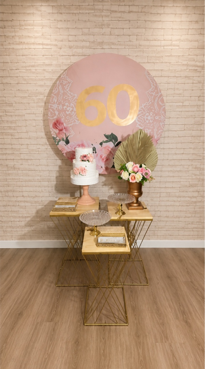 Alugue Decoração 60 Anos (Modelo 10) - HZM Decoração e Locação