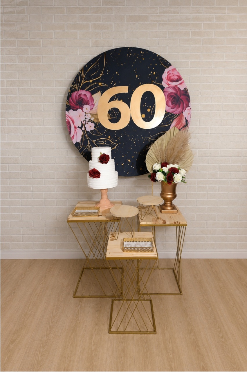 Alugue Decoração 60 Anos (Modelo 11) - HZM Decoração e Locação