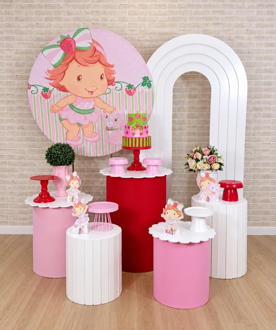 Alugue Decoração Moranguinho Baby ( Modelo 15) - HZM Decoração e Locação
