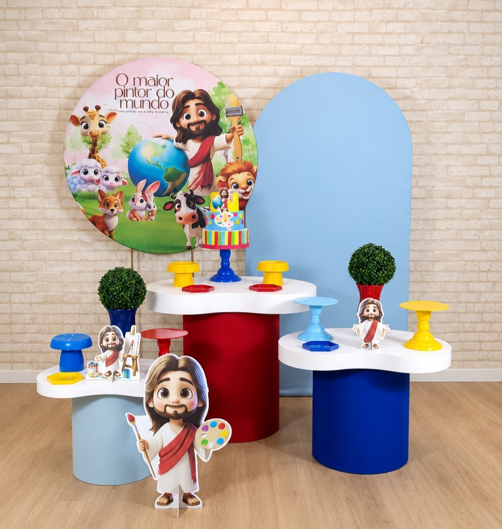 Alugue Decoração - Maior Pintor Do Mundo Azul ( Modelo 11) - HZM Decoração e Locação