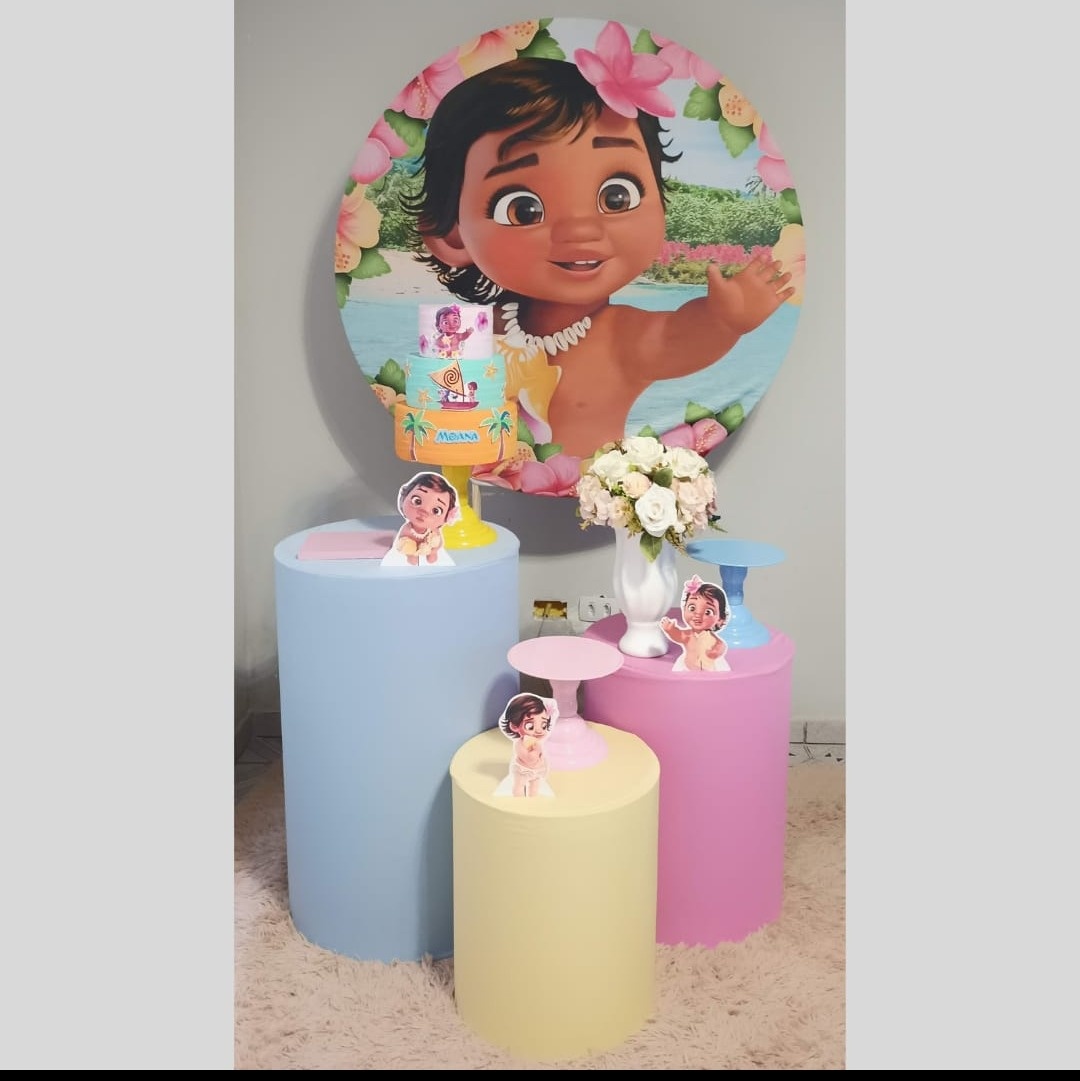 Alugue Decoração Moana Baby (Modelo 1) - HZM Decoração e Locação