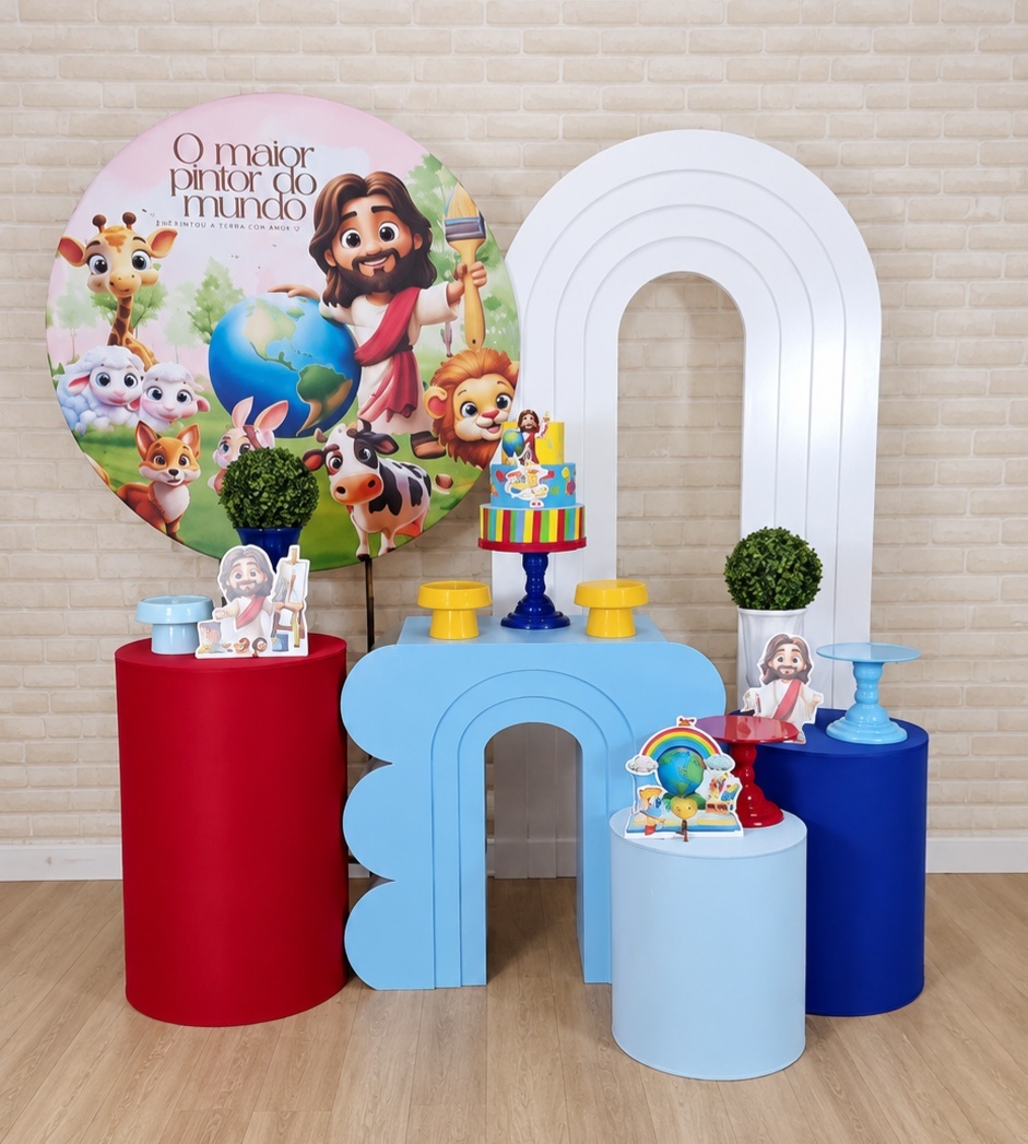 Alugue Decoração - Maior Pintor Do Mundo Azul ( Modelo 5) - HZM Decoração e Locação