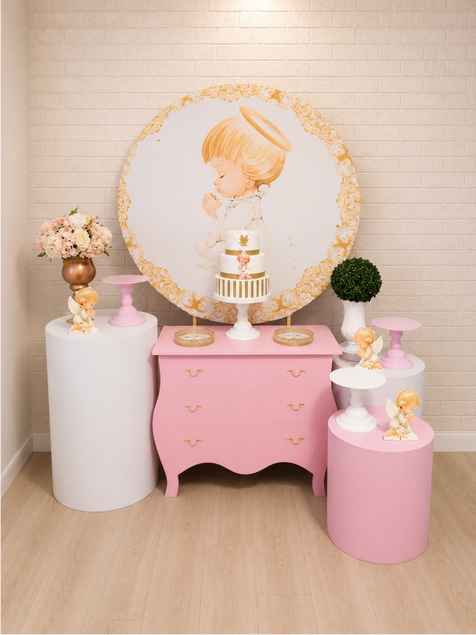Alugue Decoração Batizado  (Modelo 30) - HZM Decoração e Locação