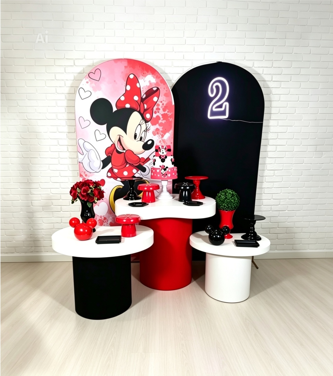Alugue Decoração Minnie ( Modelo 14) - HZM Decoração e Locação