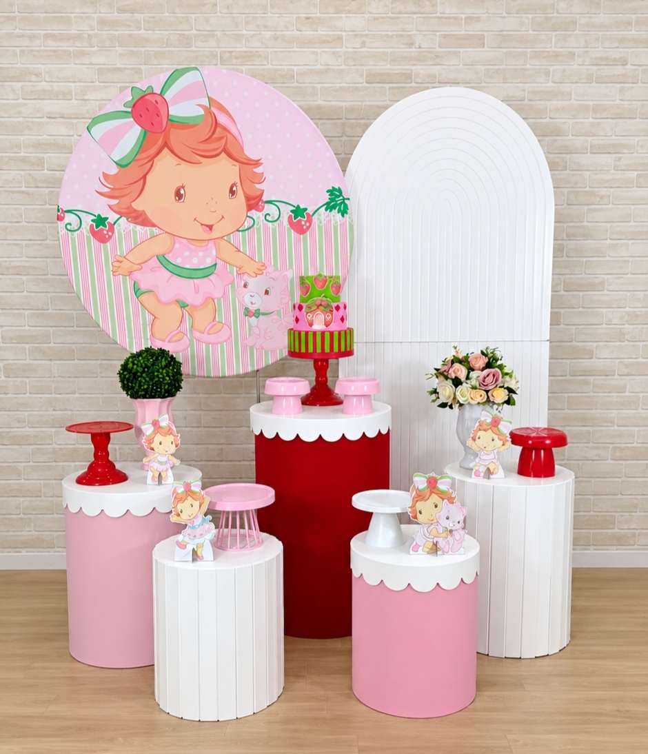 Alugue Decoração Moranguinho Baby ( Modelo 12) - HZM Decoração e Locação