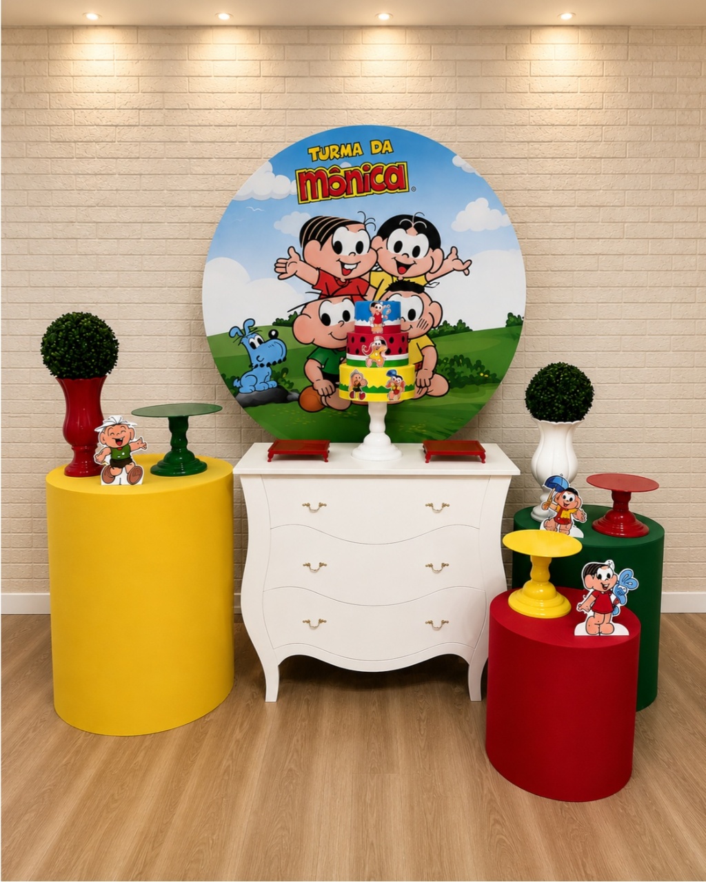 Alugue Decoração Turma da Mônica ( Modelo 2) - HZM Decoração e Locação