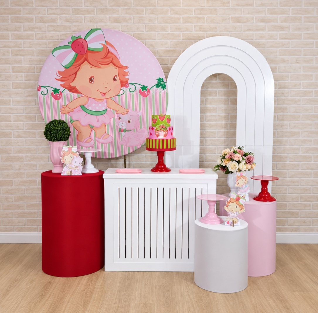 Alugue Decoração Moranguinho Baby ( Modelo 6) - HZM Decoração e Locação